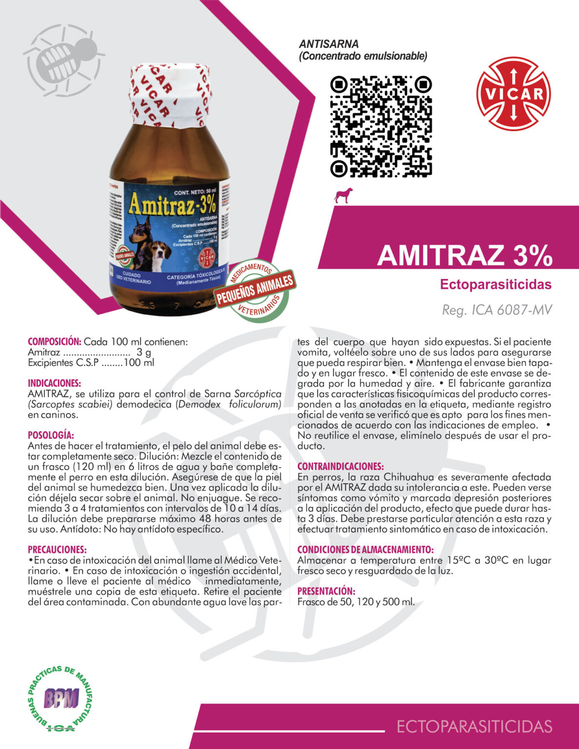 AMITRAZ 3% - Vicar