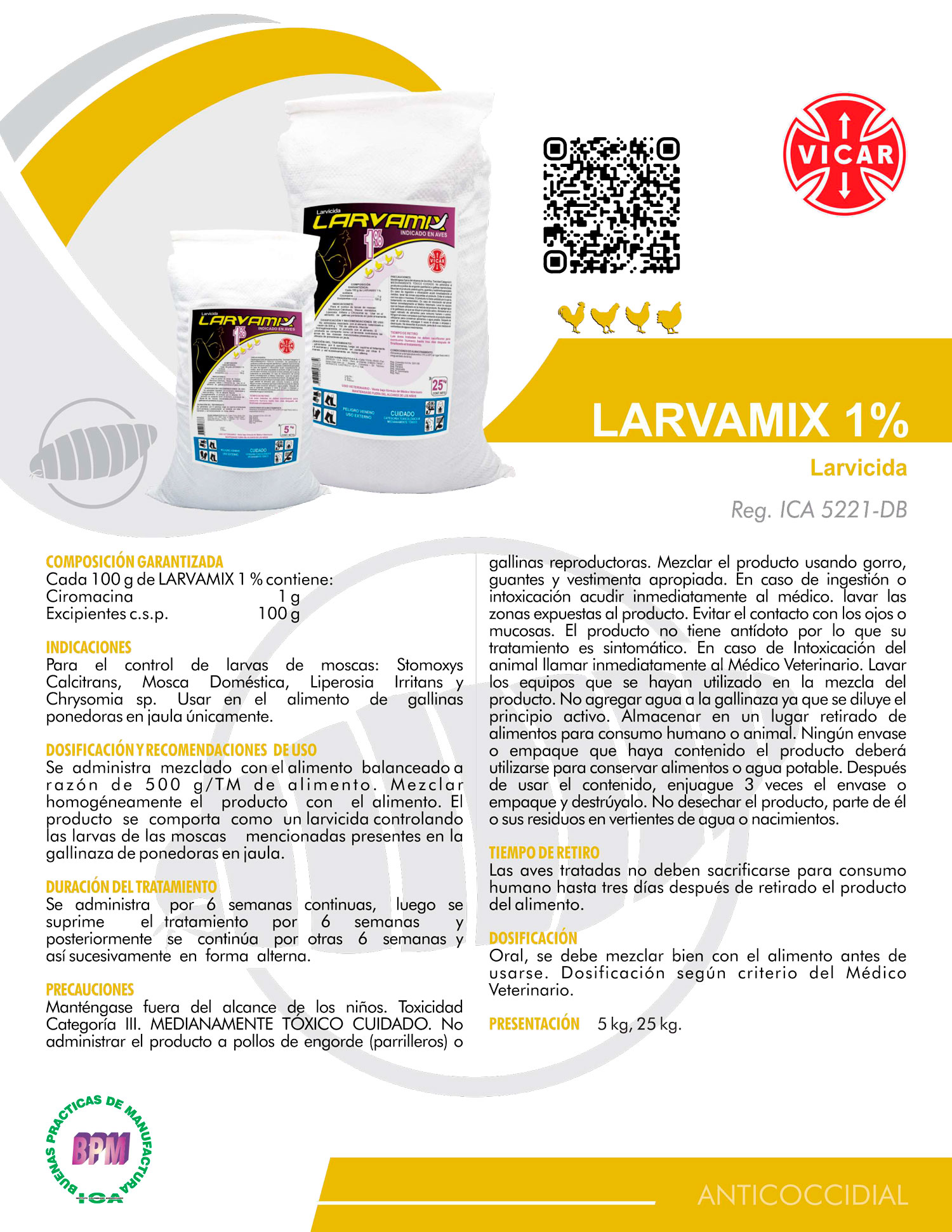 LARVAMIX-1 LARVAMIX 1